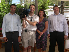 ITV filming on the Costa del Sol with Propertyshowrooms.com.