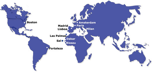 Cape Verde airline routes