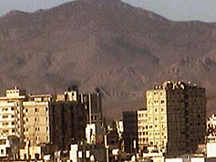 Nicosia with mountains