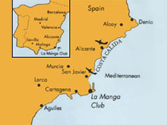 Map of Murcia