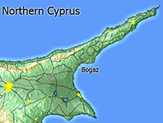 Map showing Bogaz