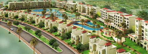 Paradise Gardens at Sahl Hasheesh on the Red Sea Coast, Egypt.