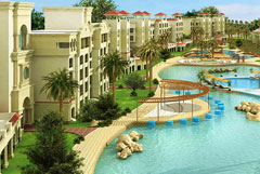 Paradise Gardens at Sahl Hasheesh on the Red Sea Coast, Egypt.