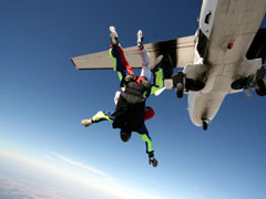 Cyprus is fast becomming a sky diving mecca.