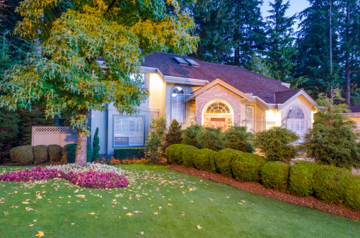 Home photographed at dusk 3
