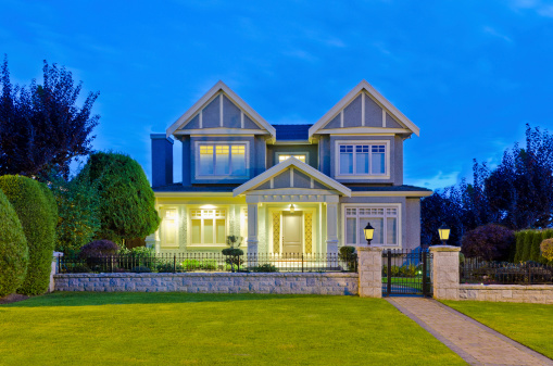 Home photographed at dusk 4