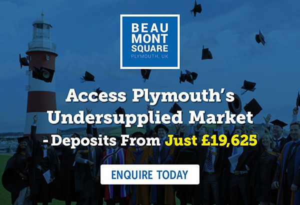 Beaumont Square, Plymouth - Access Plymouth's Undersupplied Market. Deposits Just £19,625

