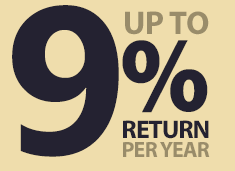 Earn up to 9% ROI pa