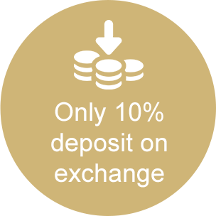Only 10% deposit on exchange