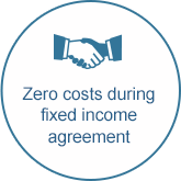 Zero costs during fixed income agreement